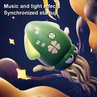 HKM-880659 Interactive Electric Crawling Octopus Toy with Obstacle Avoidance, Music, and Lights for Ages 2-7