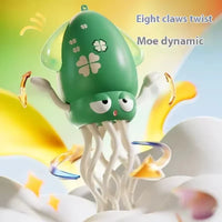 HKM-880659 Interactive Electric Crawling Octopus Toy with Obstacle Avoidance, Music, and Lights for Ages 2-7