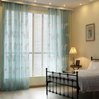HKM-880787 Feather White Embroidered Polyester Vertical Blinds for Modern Spaces