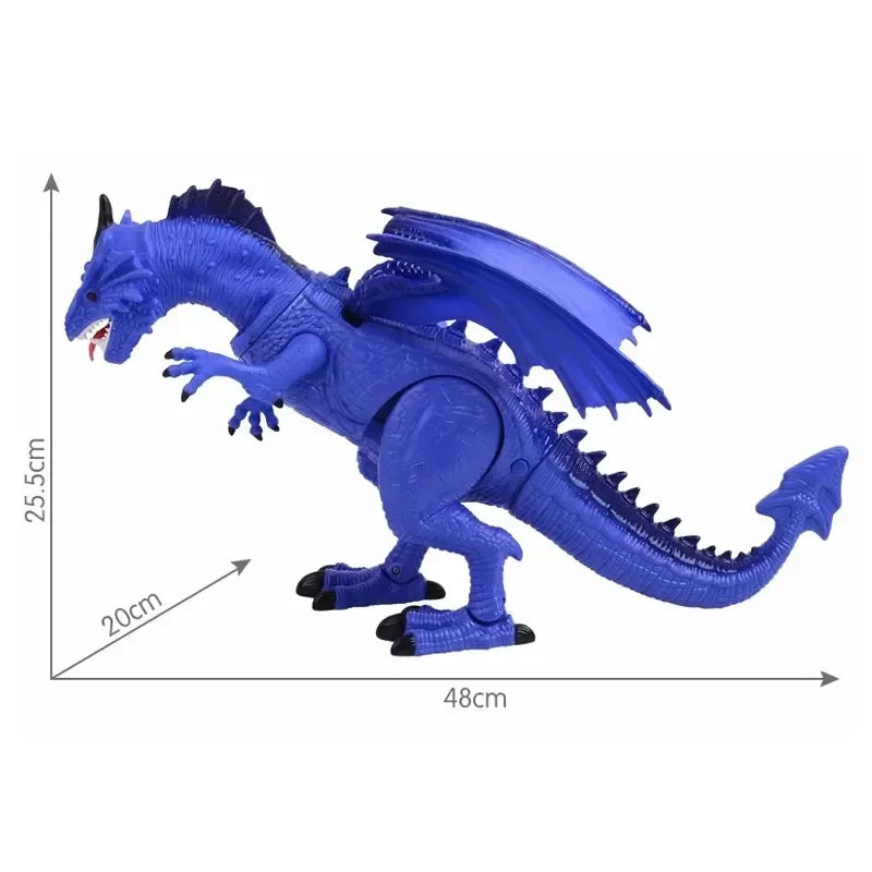 HKM-881043 Colorful Walking Remote Control Dinosaur Toy for Kids, Musical and Interactive, 51cm-99cm Height