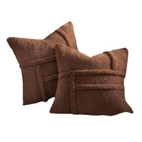 HKM-881043 Reversible Lamb Wool Cushion Cover - Available in Various Colors and Sizes