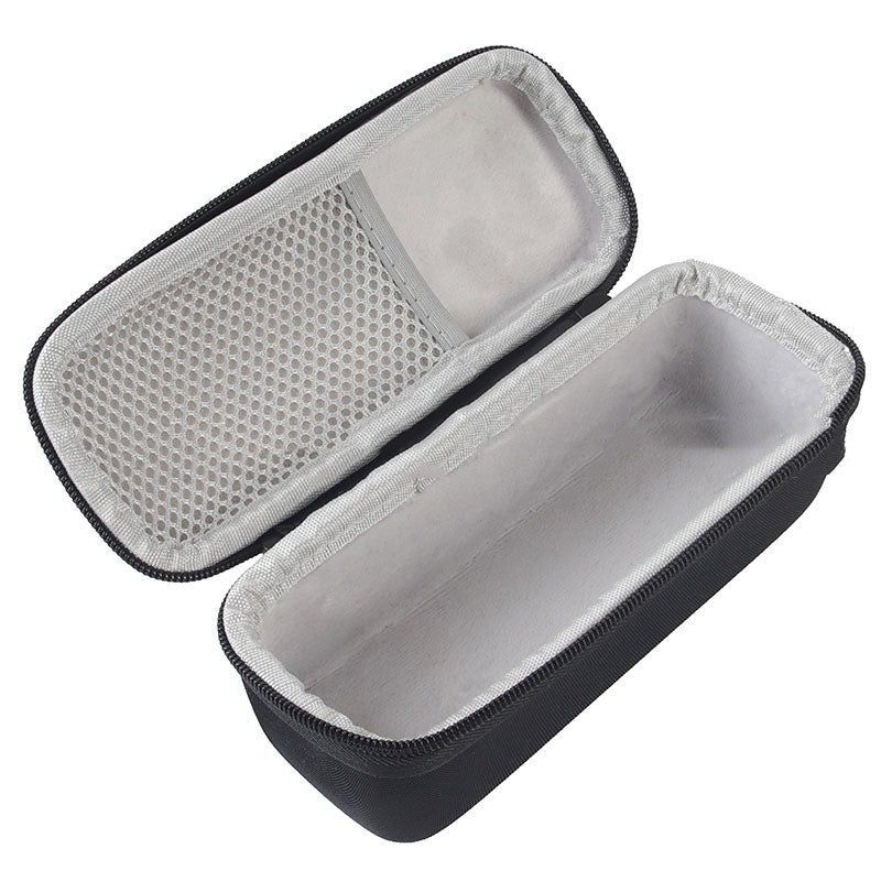HKM-881107 Portable EVA Storage Case for Bluetooth Speaker with Climbing Carabiner, Black