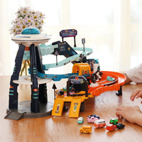 HKM-881235 Mars Base Electric Slot Car Track Set - DIY Railway Toy for Kids