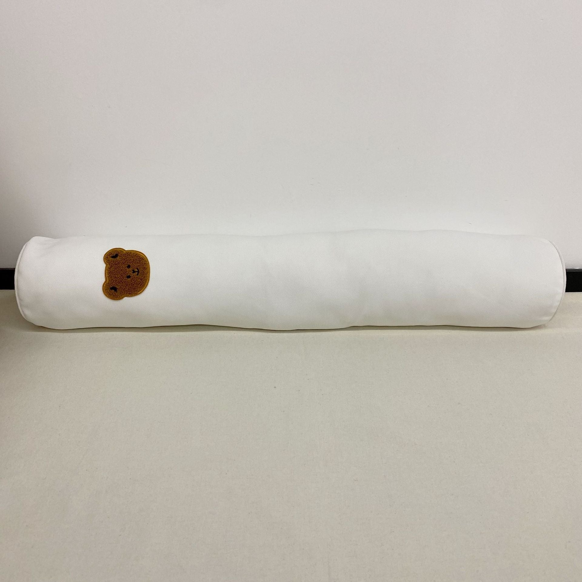 HKM-881363 Baby Comfort Pillow - Long Cylindrical and Moon Shape, Soft Cotton Fill for Enhanced Sleep Support in Various Colors