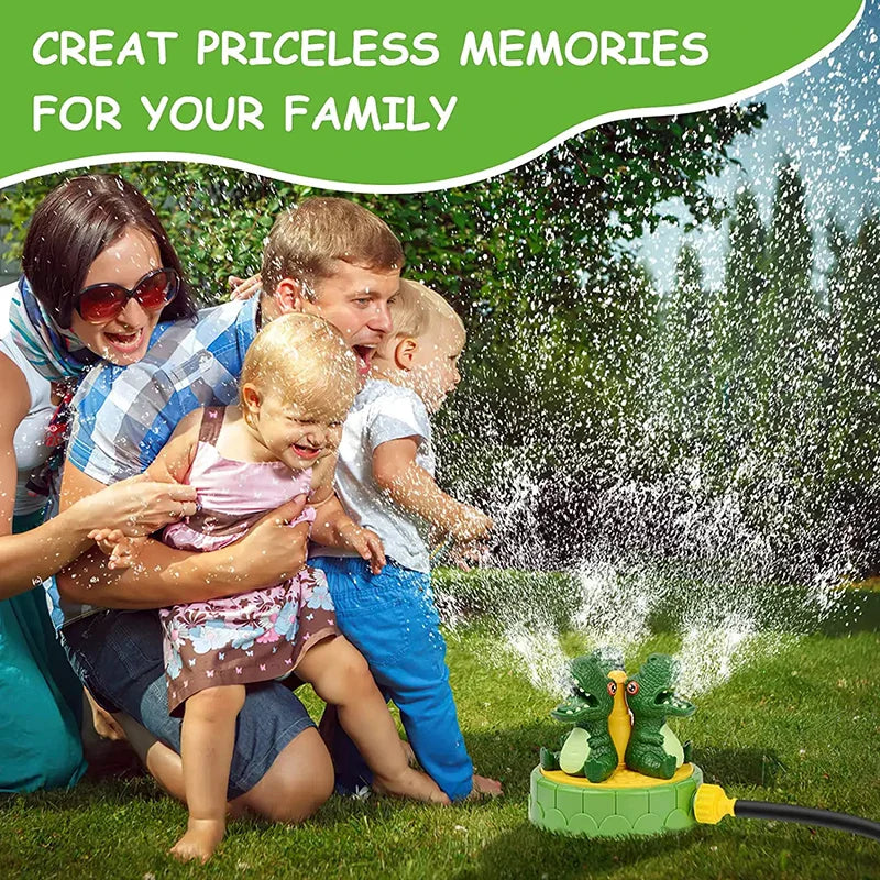 HKM-881491 Dinosaur Sprinkler Water Play Toy for Kids - Summer Outdoor Lawn Fun