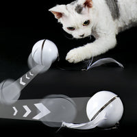 HKM-881683 Replaceable Feather-Proof Charging Rolling Automatic Funny Cat Toy Ball