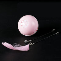 HKM-881683 Replaceable Feather-Proof Charging Rolling Automatic Funny Cat Toy Ball