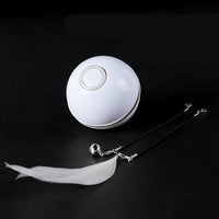 HKM-881683 Replaceable Feather-Proof Charging Rolling Automatic Funny Cat Toy Ball