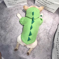 HKM-881811 Stylish Dinosaur Print Padded Sweatshirt for Dogs