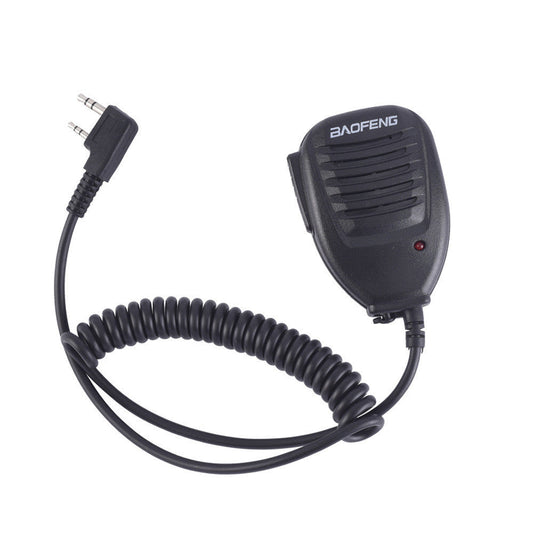 KTX-881939 Hand Microphone for UV5R Walkie-Talkie with Indicator Light and Clip-On Feature