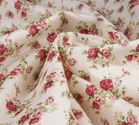 HKM-882067 Calm Rose Textile Fabric Hanging Belt Apron - 100% Polyester, 1X1.5M Cloth