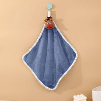 HKM-882067 Coral Velvet Christmas Hand Towel - Soft, Absorbent, 30x30 cm