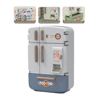 HKM-882067 Luxury Kitchen Playset Refrigerator with Sounds and Lights for Kids Ages 2-7