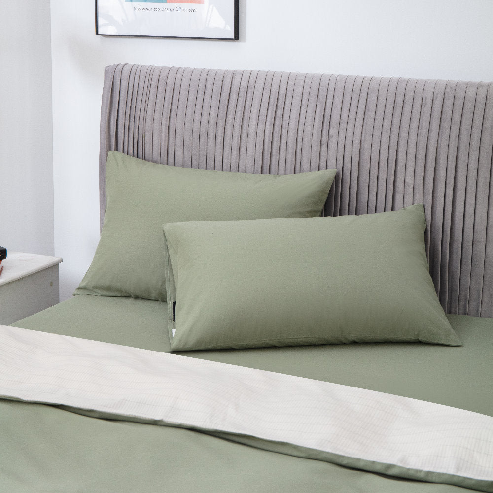 HKM-882195 Earthing Pillowcase in Blue or Green - Antibacterial Silver Fiber, Pure Cotton, Anti-Static, 51x76cm