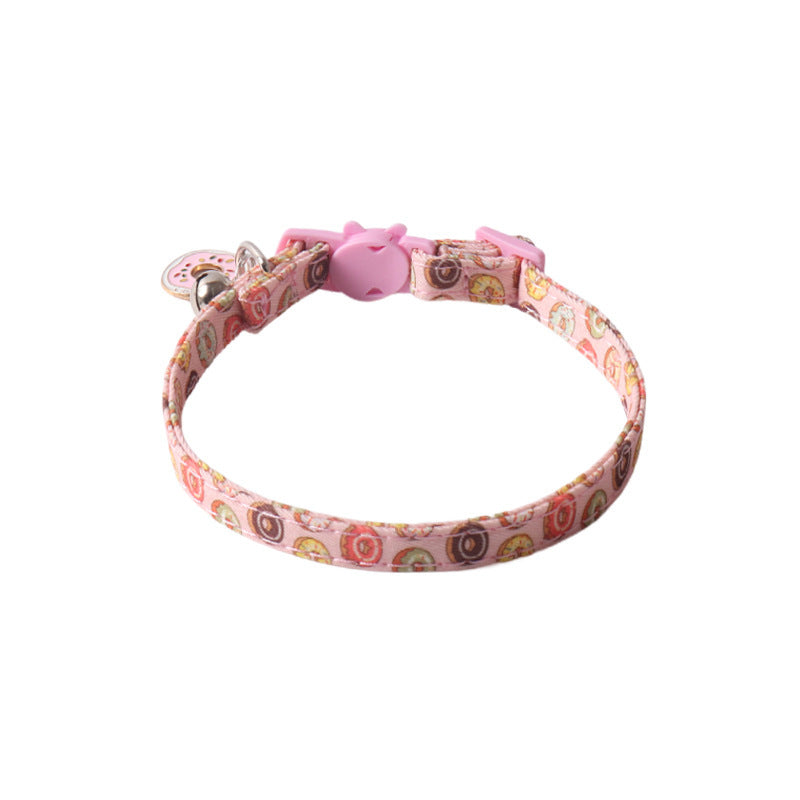HKM-882387 Colorful Pet Collars with Metal Accessories in Kid-Friendly Designs