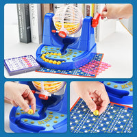 HKM-882387 Interactive Lottery Draw Machine Game for Kids - Fun Bingo Simulation Toy