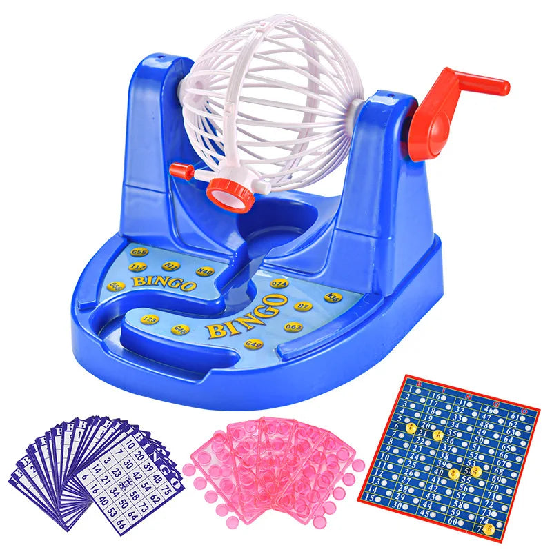 HKM-882387 Interactive Lottery Draw Machine Game for Kids - Fun Bingo Simulation Toy