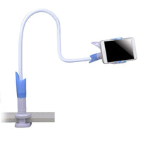 HKM-882451 Adjustable Mobile Phone Stand with Rechargeable Bedside Functionality - Universal Clip for 3.5 to 6.3 Inch Devices, Aluminum Magnesium Alloy and ABS Construction, Supports Up to 300g