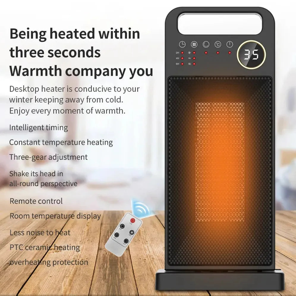 KTX-882579 900W Infrared Electric Room Heater with Smart PTC Technology for Efficient Heating