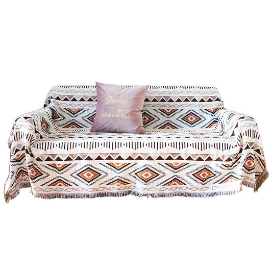HKM-882707 Geometric Pattern Outdoor Picnic Tablecloth and Camping Blanket in Multiple Sizes and Colors