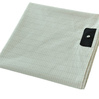 HKM-882707 Grounding Silver Cotton Bed Sheet with Anti-static Properties - Modern Stripes Design in Multiple Sizes