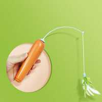 HKM-882835 2 In 1 Pet Cat Toy With Feather For Self-play Cat Turntable Pets Supplies Cat Toy Toys Cats Items Products