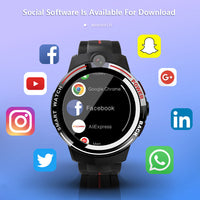 HKM-882899 4G Smart Watch with Ceramic Bezel, 1.39" AMOLED Screen, 5MP Camera, Multi-Function Health Monitoring, and Activity Tracking