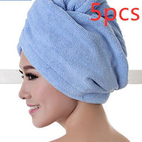 HKM-882963 Absorbent Microfiber Hair Dryer Cap for Quick and Easy Drying