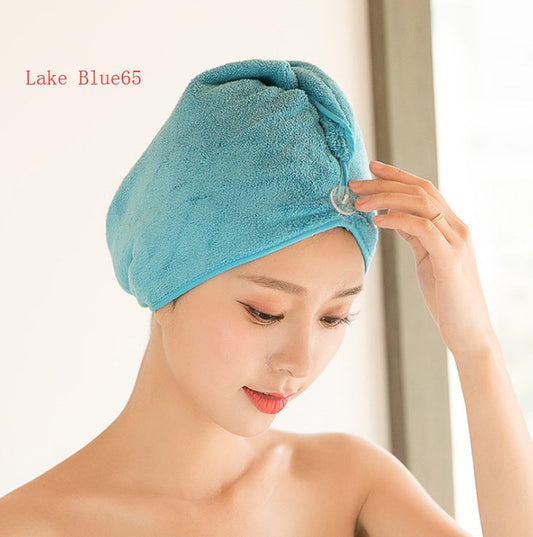 HKM-882963 Absorbent Microfiber Hair Dryer Cap for Quick and Easy Drying