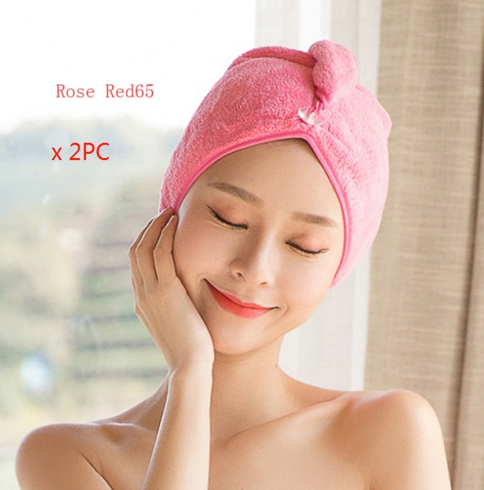 HKM-882963 Absorbent Microfiber Hair Dryer Cap for Quick and Easy Drying