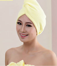 HKM-882963 Absorbent Microfiber Hair Dryer Cap for Quick and Easy Drying