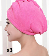 HKM-882963 Absorbent Microfiber Hair Dryer Cap for Quick and Easy Drying
