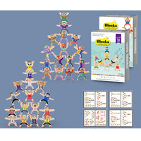 HKM-882963 Colorful Plastic Stacking Block Balance Game for Kids - Fun DIY Acrobatic Toy