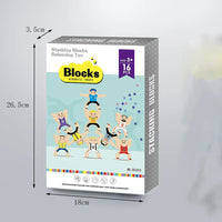 HKM-882963 Colorful Plastic Stacking Block Balance Game for Kids - Fun DIY Acrobatic Toy