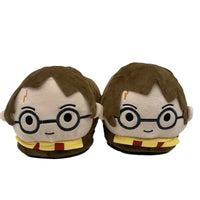 HKM-883219 Cartoon Plush Anime Slippers for Men and Kids - Warm Winter Home Footwear