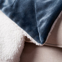 HKM-883219 Cozy Flannel and Lamb Cashmere Sherpa Blanket, 130x160CM