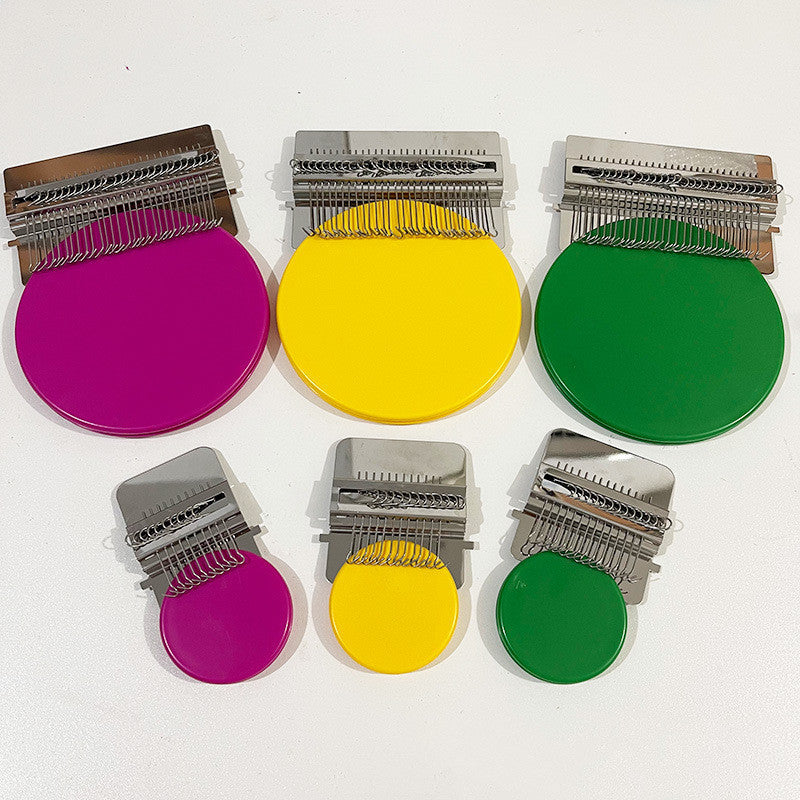 HKM-883219 Portable Stainless Steel & Wood Knitting Machine Tool Package with Rubber Bands and Manual
