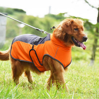 HKM-883219 Reflective Warm Dog Jacket for Autumn and Winter in Orange, Gray, and Persimmon Yellow, Available in Sizes S to 2XL