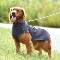 HKM-883219 Reflective Warm Dog Jacket for Autumn and Winter in Orange, Gray, and Persimmon Yellow, Available in Sizes S to 2XL