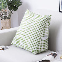HKM-883347 Japanese Style Cotton Canvas Cartoon Backrest Pillow, Rustic Design for Balcony and Children's Room