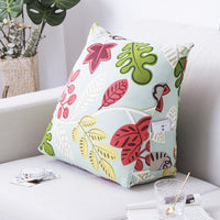 HKM-883347 Japanese Style Cotton Canvas Cartoon Backrest Pillow, Rustic Design for Balcony and Children's Room