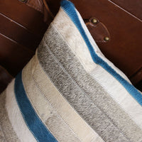 HKM-883667 Modern Cowhide Patchwork Cushion Pillow - Removable, Washable, for Home, Hotel, Car, and Seating