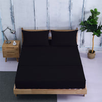 HKM-883859 Four-Piece Plain Bedding Set with Reactive Dyeing - Available in Various Colors and Sizes