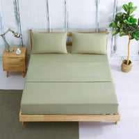 HKM-883859 Four-Piece Plain Bedding Set with Reactive Dyeing - Available in Various Colors and Sizes