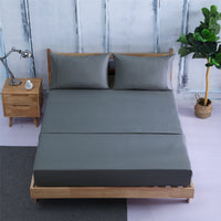 HKM-883859 Four-Piece Plain Bedding Set with Reactive Dyeing - Available in Various Colors and Sizes