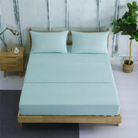 HKM-883859 Four-Piece Plain Bedding Set with Reactive Dyeing - Available in Various Colors and Sizes