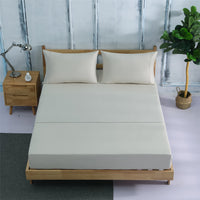 HKM-883859 Four-Piece Plain Bedding Set with Reactive Dyeing - Available in Various Colors and Sizes