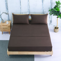 HKM-883859 Four-Piece Plain Bedding Set with Reactive Dyeing - Available in Various Colors and Sizes