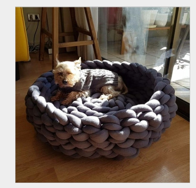 HKM-883923 Irrigation core cotton cloth line machine washable water washable hand-woven kennel cat litter
