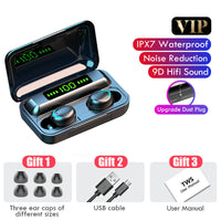 HKM-884051 Binaural Wireless Bluetooth Headset with Power Display and Voice Control